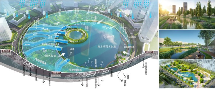 西安高新區(qū)中軸水系